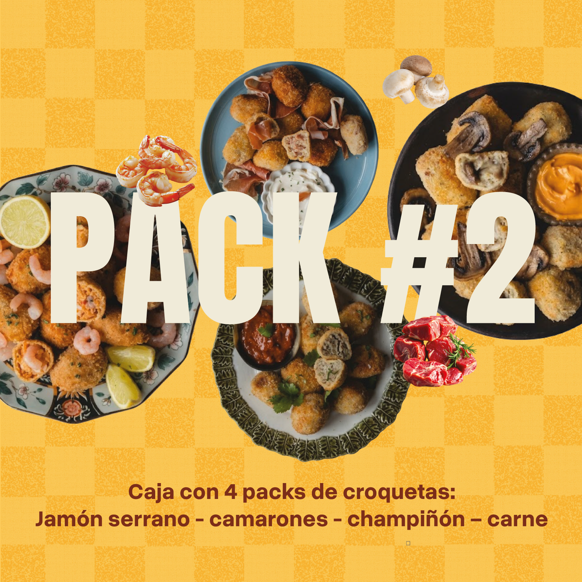 Pack 2 · 4 Sabores de Croquetas